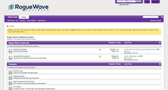 Desktop Screenshot of forums.roguewave.com