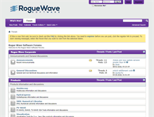 Tablet Screenshot of forums.roguewave.com